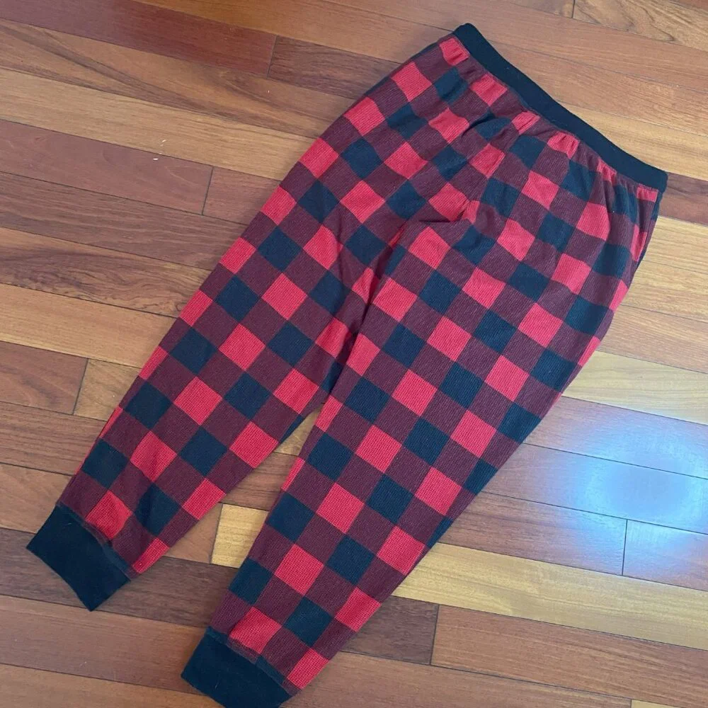 Plaid Pajama Pants Joggers size Medium